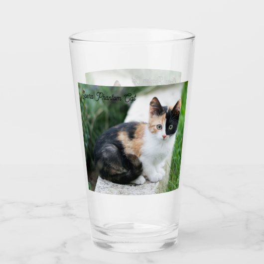 Opern-Phantom-Katze Glas (Vorderseite)