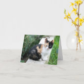 Opern-Phantom-Katze Karte (Gelbe Blume)