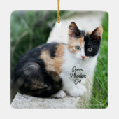 Opern-Phantom-Katze Keramikornament (Rückseite)