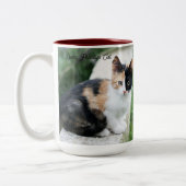 Opern-Phantom-Katze Zweifarbige Tasse (Links)