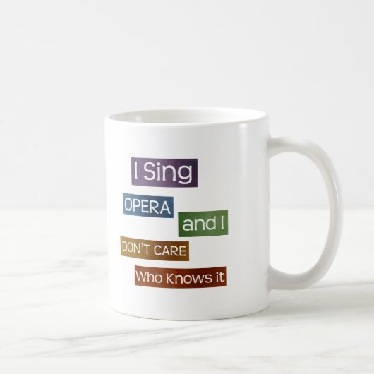 Opern-Sänger Kaffeetasse (Rechts)