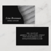 Opern-Sänger, Musiker, Klassiker-Anmerkungen Visitenkarte (Vorne/Hinten)