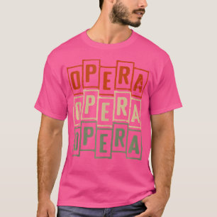 Opern Vintage Retro Opernsänger T-Shirt