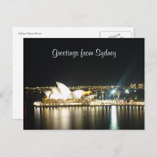 Opernabend Postkarte (Vorne/Hinten)