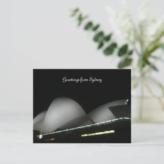 Opernabend Postkarte (Stehend Vorderseite)