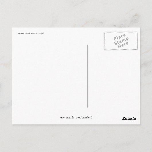 Opernabend Postkarte (Rückseite)