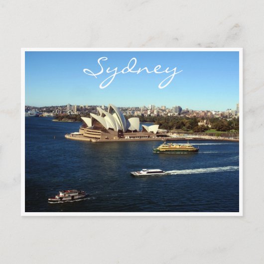Opernboote von Sydney Postkarte (Vorderseite)