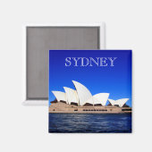 Opernhaus blau magnet (Vorderseite/Rückseite)