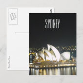 Opernhaus in Sydney Postkarte (Vorne/Hinten)