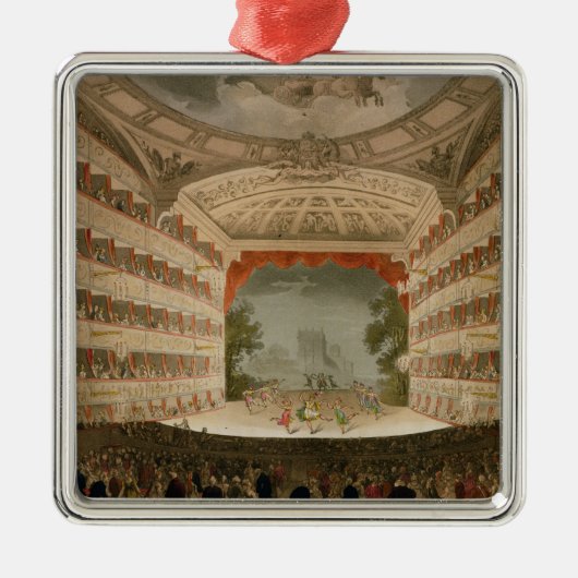 Opernhaus König-Theatre Silbernes Ornament (Vorne)