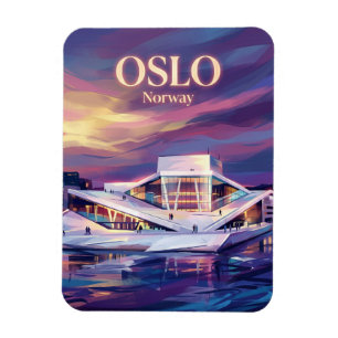Opernhaus Oslo Norwegen Magnet