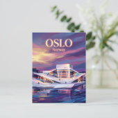Opernhaus Oslo Norwegen Postkarte (Stehend Vorderseite)