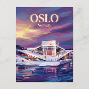 Opernhaus Oslo Norwegen Postkarte