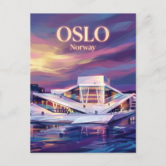 Opernhaus Oslo Norwegen Postkarte (Vorderseite)