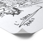 Opernhaus Palais Garnier | Paris, Frankreich Poster (Ecke)