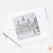 Opernhaus Palais Garnier | Paris, Frankreich Quadratischer Aufkleber (Umschlag)