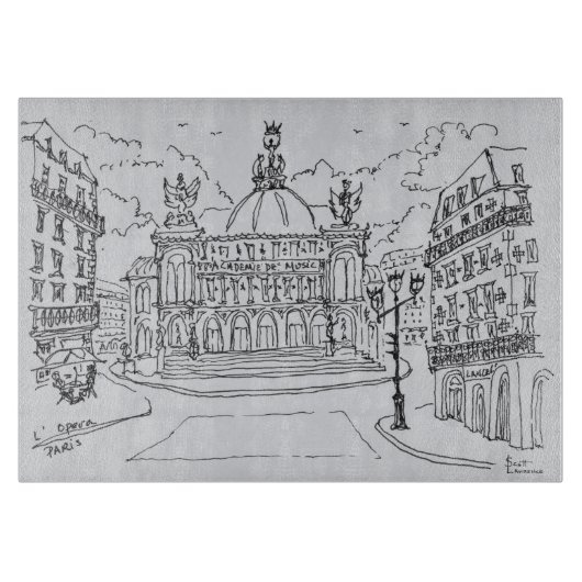 Opernhaus Palais Garnier| Paris, Frankreich Schneidebrett (Vorderseite)