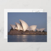 Opernhaus Sydney bei Dämmerung Postkarte (Vorne/Hinten)
