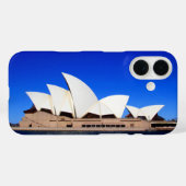 Opernhaus Sydney blau Case-Mate iPhone Hülle (Rückseite (Horizontal))