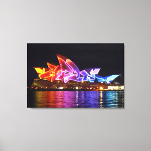 Opernhaus Sydney elektrisch Leinwanddruck