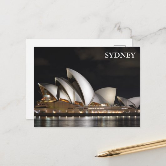 Opernhaus Sydney, Harbo Australien Postkarte (Vorderseite/Rückseite Beispiel)