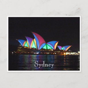 Opernhaus-Sydney-Lichter Postkarte