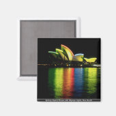 Opernhaus Sydney mit olympischen Lichtern, Neuer S Magnet (Vorderseite/Rückseite)