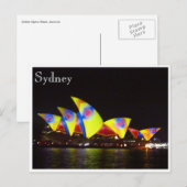 Opernhaus Sydney Postkarte (Vorne/Hinten)