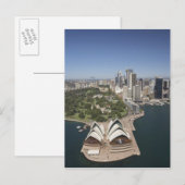 Opernhaus Sydney, Royal Botanic Gardens, CBD Postkarte (Vorne/Hinten)