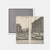 Opernhaus und Residenzen in Kansas Magnet (Vorderseite/Rückseite)