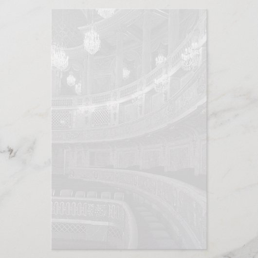 Opernhaus Vintag France Versailles Briefpapier (Vorderseite)