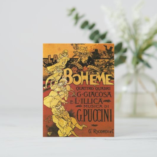 Opernkunst Postkarte (Stehend Vorderseite)