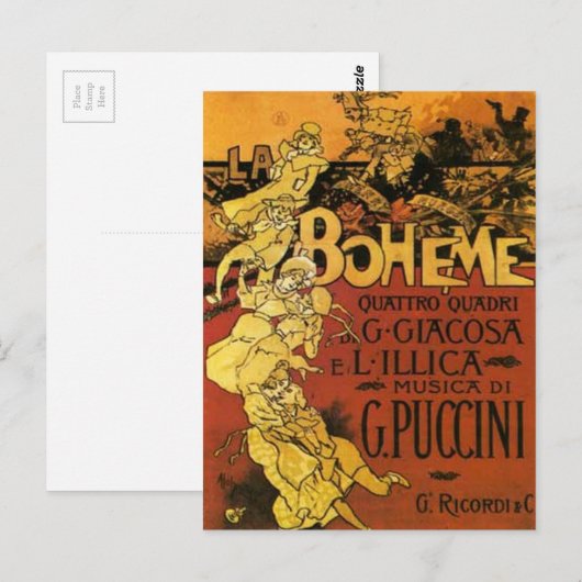 Opernkunst Postkarte (Vorne/Hinten)