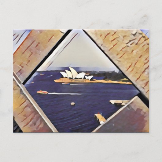 Opernkunst von Sydney Postkarte (Vorderseite)