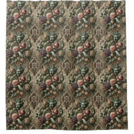 Opernopulenz - gotische florale Grotesque Duschvorhang