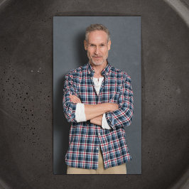 Opernsänger Modernes Foto QR Code Black&White Visitenkarte