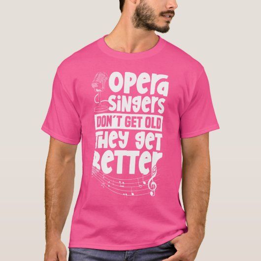 Opernsänger werden besser - Bühne Performer T T-Shirt (Vorderseite)