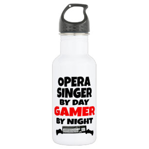 Opernsängerin am Day Gamer by Night Edelstahlflasche
