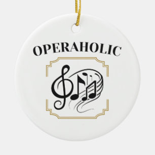 Opernsängerin Fan Lover Musikenthusiast Keramik Ornament