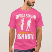 Opernsängerin für Opernfestival Tenor Sängermusik T-Shirt (Vorderseite)