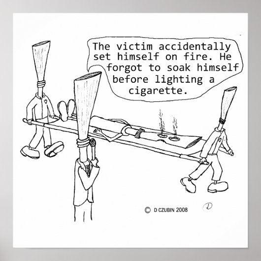 Opfer der Zigarette Poster (Vorne)