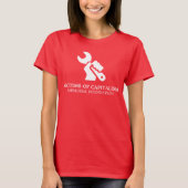 Opfer des Kapitalismus Satirisch T-Shirt (Vorderseite)