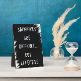 Opfer sind schwierig, aber effektiv. fotoplatte