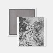 Opfer von Abraham - Rembrandt - c1655 Magnet (Vorderseite/Rückseite)