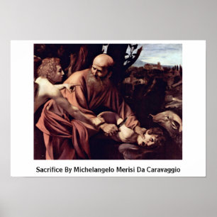 Opfer von Michelangelo Merisi Da Caravaggio Poster