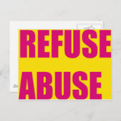 Opfer von Missbrauch von Postkarten (Vorne/Hinten)