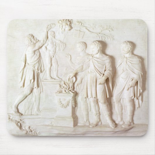 Opfer zu Herkules, c.1766 (Marmor) Mousepad (Vorne)