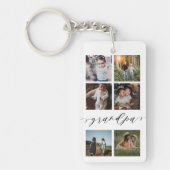 Opferbild| Grandchildren Foto Grid Collage Schlüsselanhänger (Vorderseite)