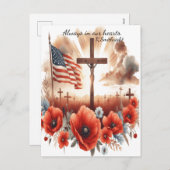 Opfere im sanften Himmel Feiertagspostkarte (Vorne/Hinten)