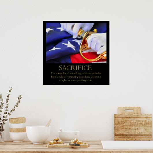 Opfere Poster (Küche)